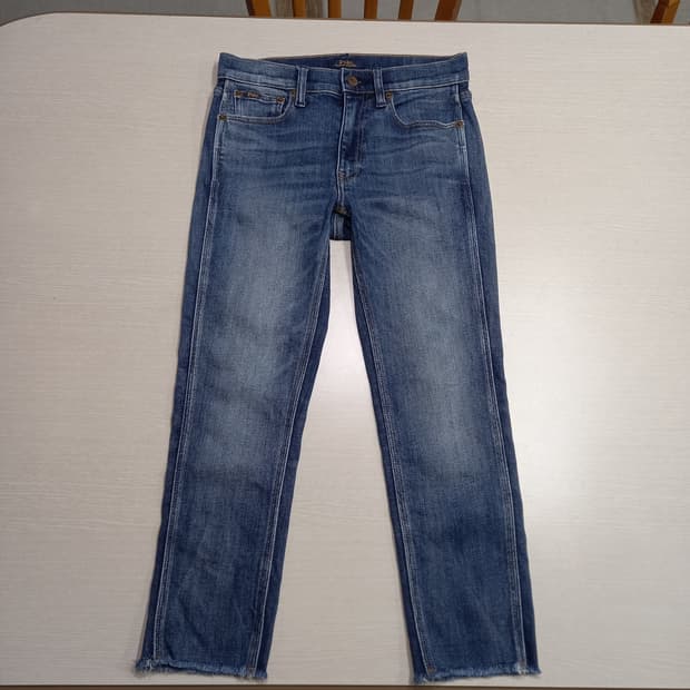 26 POLO RALPH LAUR 워싱 스판 슬림일자진 크롭 26-602