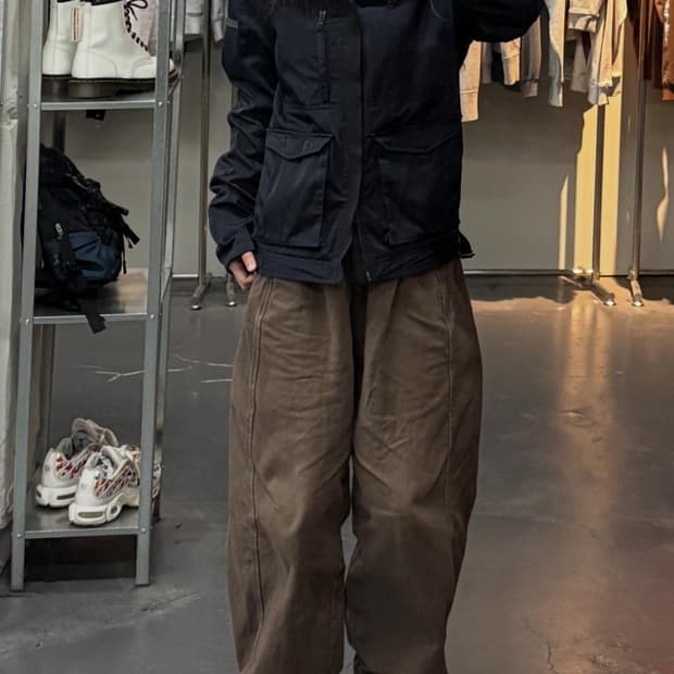 아르마니 익스체인지 네이비 하이넥 자켓 A3231