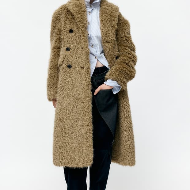 앤더슨벨 필드 퍼 버튼 코트 s 카키