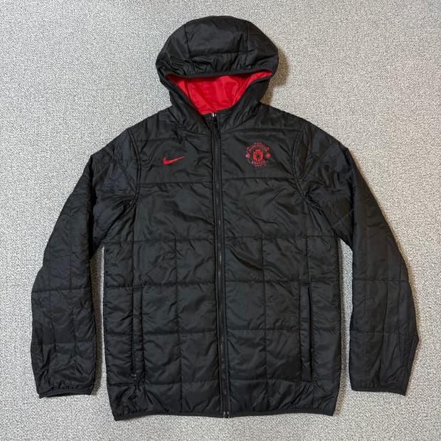 나이키 맨유 리버시블 양면 경량패딩 M