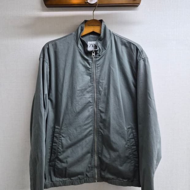 XL/110) ZARA 자라 코튼 블루종 점퍼 팝니다