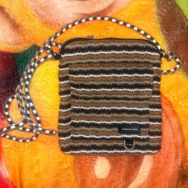 [남녀공용]앤더슨벨 스트라이프 크로스백