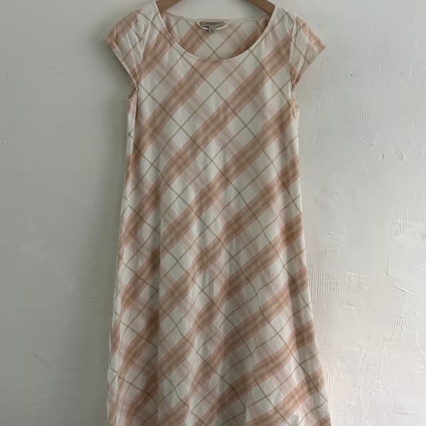 Burberry 버버리 런던 아이보리 핑크 노바체크 원피스