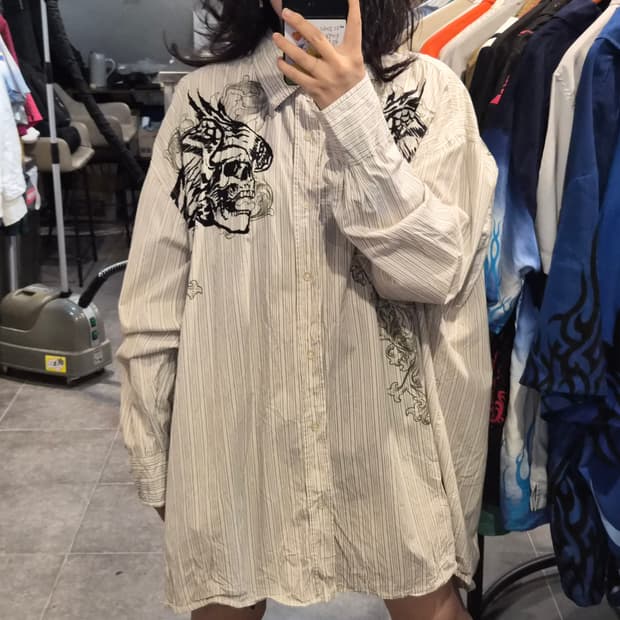 [NO.9] 빈티지 웨스턴 긴팔 셔츠
