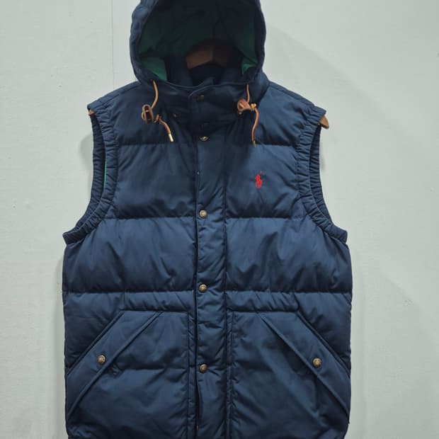 폴로랄프로렌 오리털 다운 베스트 패딩조끼 네이비 남성 90~95사이즈