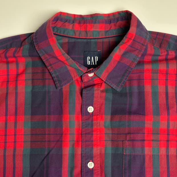 갭 체크 셔츠