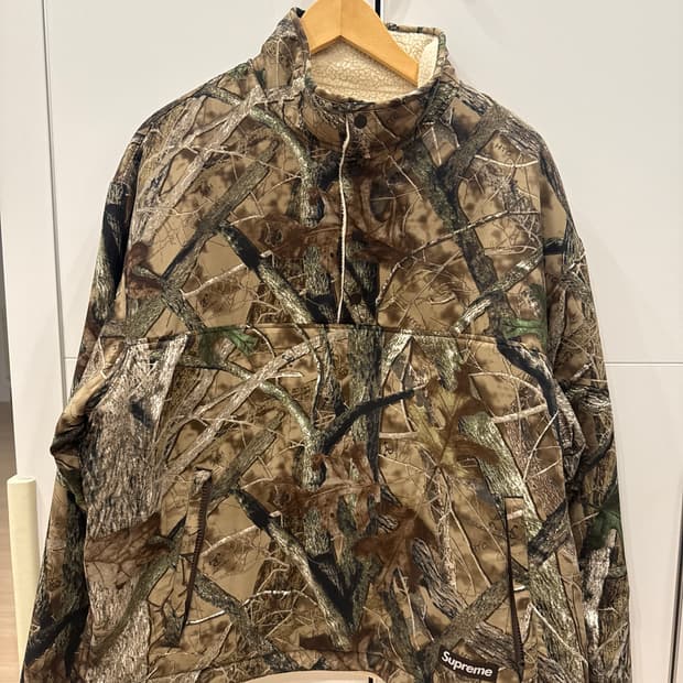 슈프림 리버시블 플리스 풀오버 리얼트리