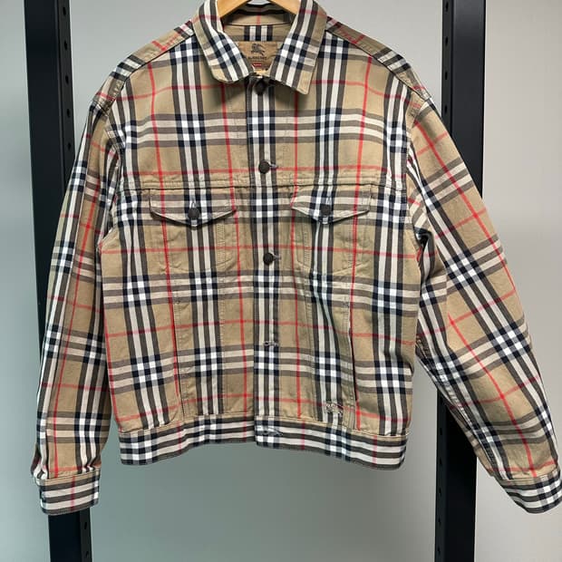 슈프림 버버리 데님 트러커