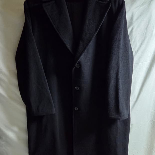 DAMP 캐시미어 50% 코트 블랙 3(105)