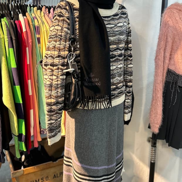 Burberry Hippie mood Wool Long Skirt