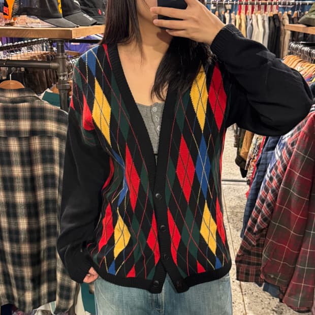 Pendleton 펜들톤 아가일 가디건
