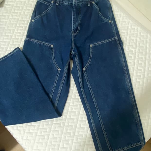 디스이즈네버댓 데님 더블니 팬츠