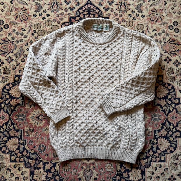 아란크래프트 피셔맨 니트 66~77