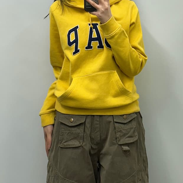 Gap 갭 옐로우 후드티