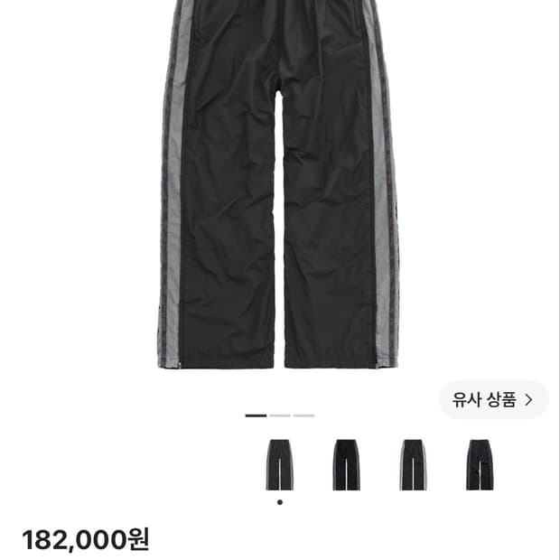 [3]폴리테루 올드스쿨트랙팬츠 차콜그레이
