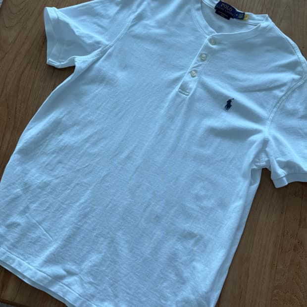 폴로 랄프로렌 헨리넥 반팔 티셔츠