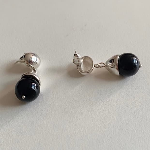 센스오브사이트 실버 이어링 