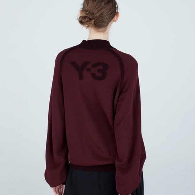 Y-3 요지야마모토 니트집업 나이트레드S
