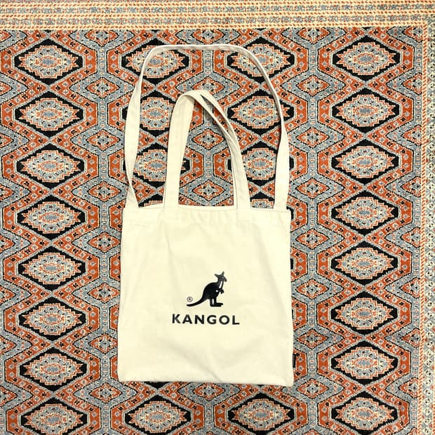 캉골 아이보리 캔버스 에코백