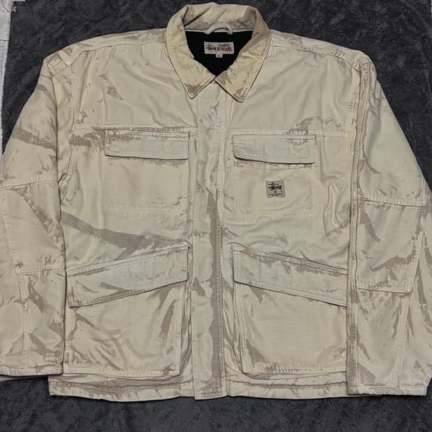 스투시 캔버스 샵 자켓