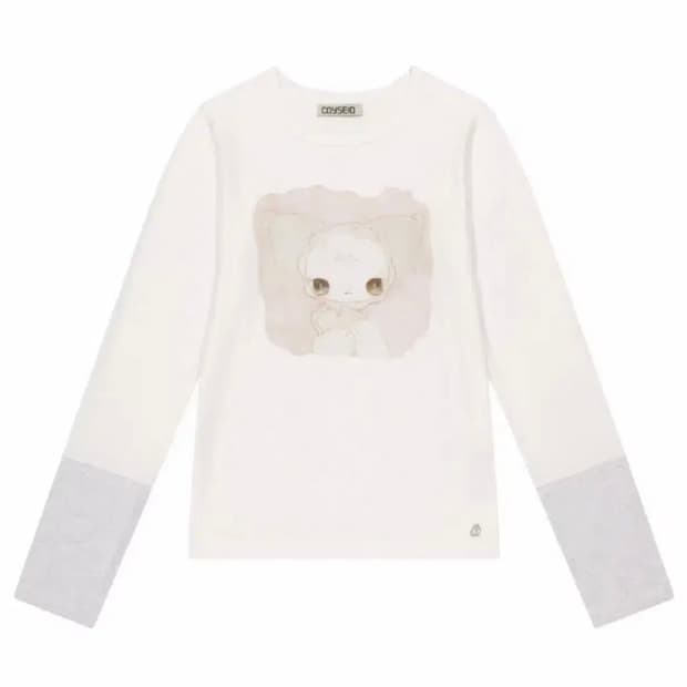 코이세이오 블러쉬 롱슬리브 아이보리