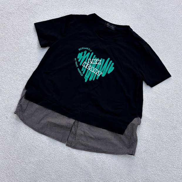 실측확인 샴푸 여성 반팔 티셔츠 0424E