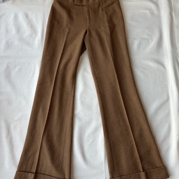 랄프로렌 헤링본 울 캐시미어 팬츠 M