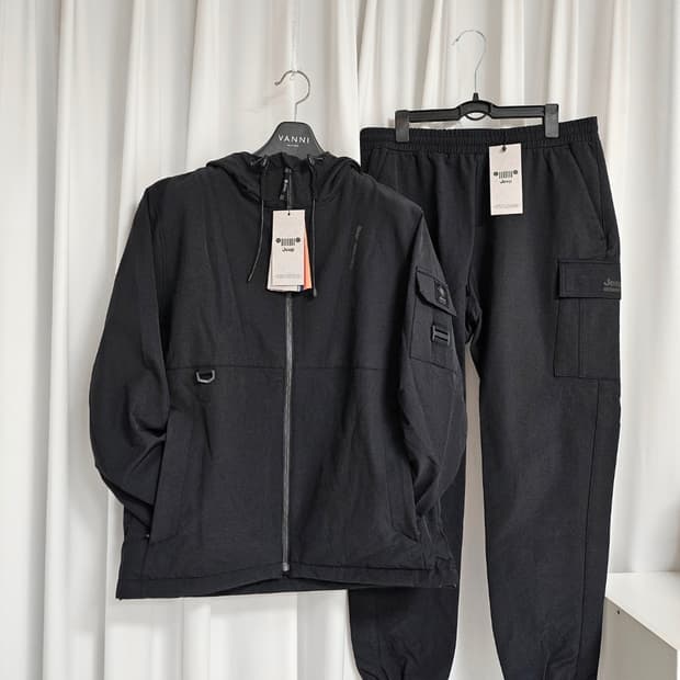 (미개봉) 지프 남성 우븐 트랙수트세트