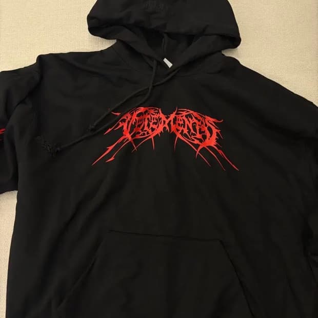 베트멍 메탈로고 후드