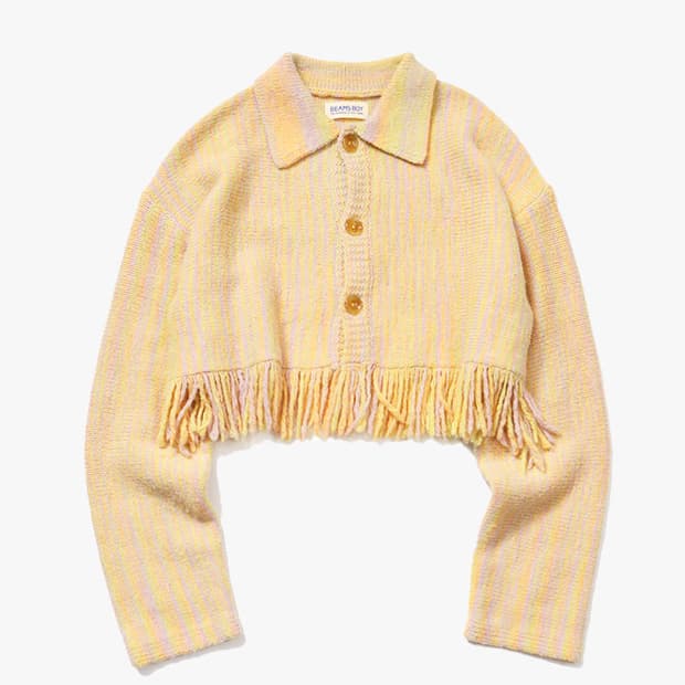 BEAMS BOY - FRINGE CARDIGAN