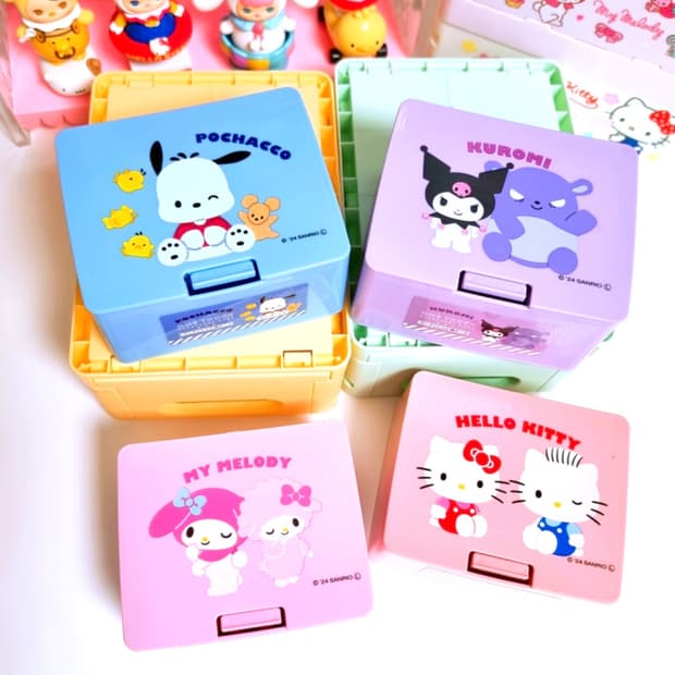 산리오 원터치 수납함 1+1