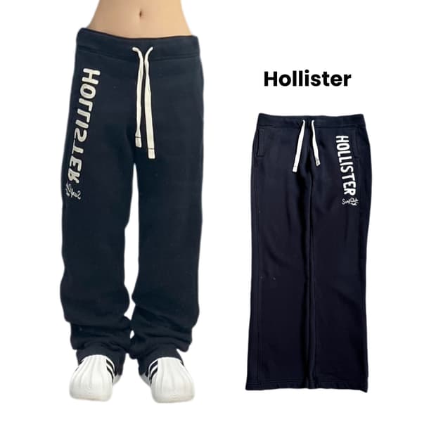 홀리스터 Y2K 아치로고 네이비 트랙팬츠