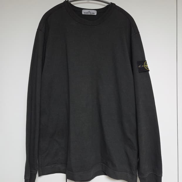 스톤아일랜드 라이트 롱슬리브 맨투맨 차콜 L