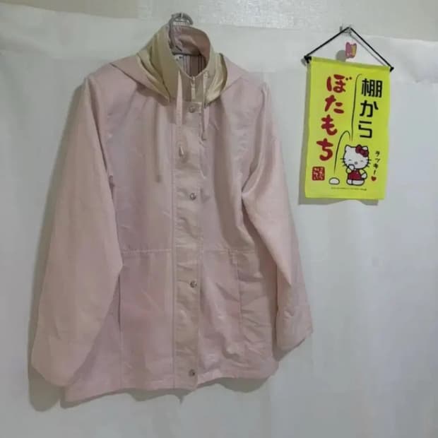 일본빈티지 이시하라사토미 짜잔씨 딸기우유 핑크 바람막이 자켓 