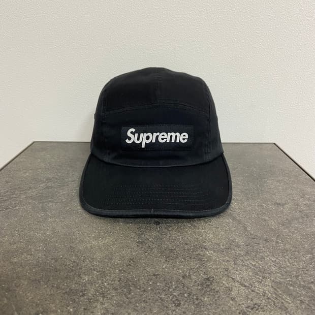 (OS) 슈프림 박스로고 캠프캡 모자 블랙