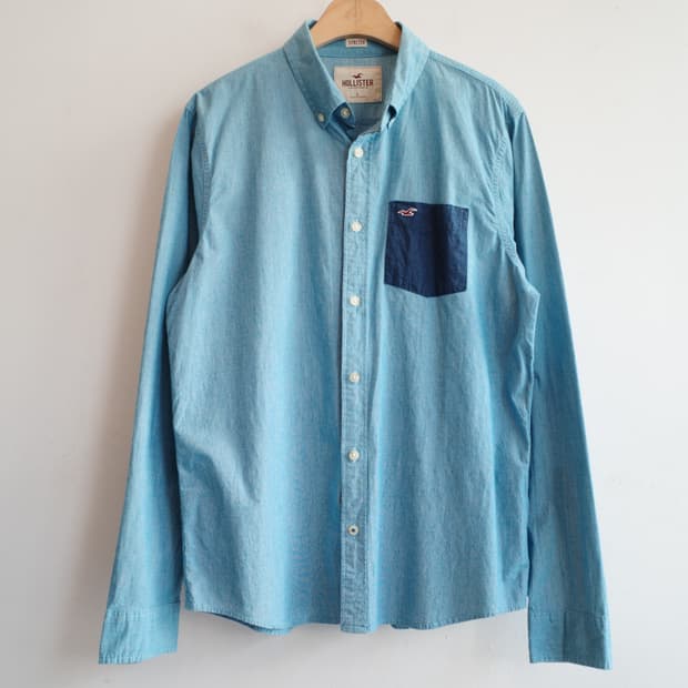 HOLLISTER 홀리스터 포켓 셔츠 
