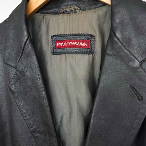 90s 엠포리오 아르마니 레더 블레이져