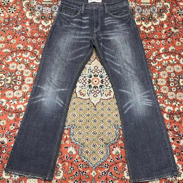 [32] 리바이스 527 흑청 부츠컷 플레어진 데님팬츠