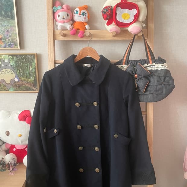 모리걸 빈티지 엑시즈팜 axes femme 네이비 코트 💙💛