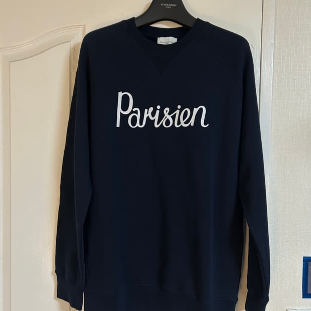 [새상품] 메종키츠네 네이비 맨투맨