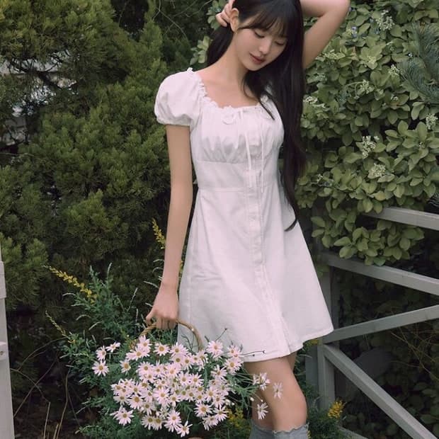 로라로라 장원영 미니 원피스 s