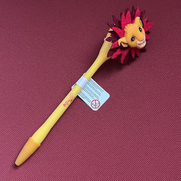파리디즈니랜드 라이온킹 심바 액션 볼펜