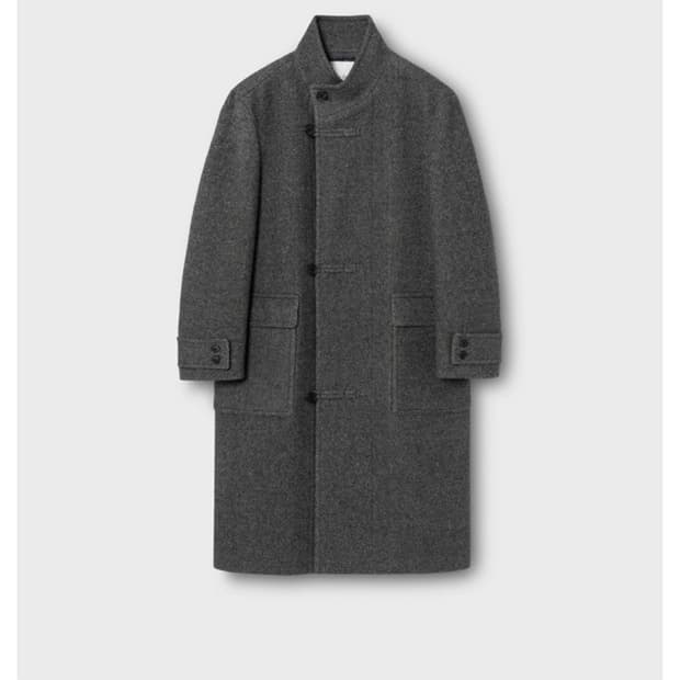 넌블랭크 랩 코트_MELANGE GREY XL