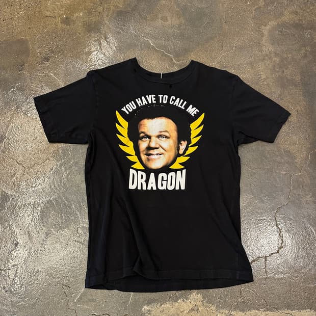 Black Dragon 프린팅 디스 반팔티 M