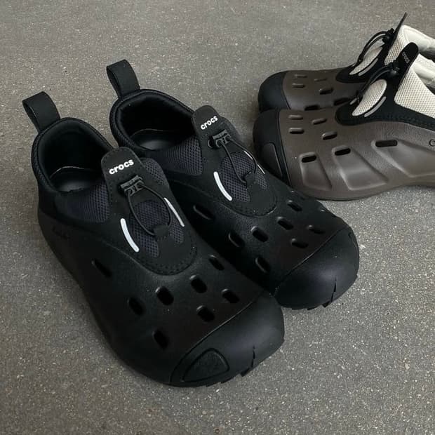 Crocs 퀵 트레일 로우 블랙 US7 / EU40
