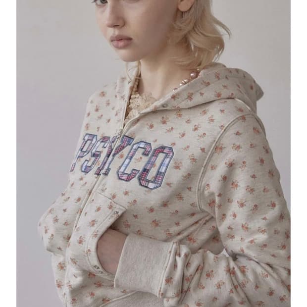스컬프터 Cottage Zip-Up Hoodie Flower 후드집업