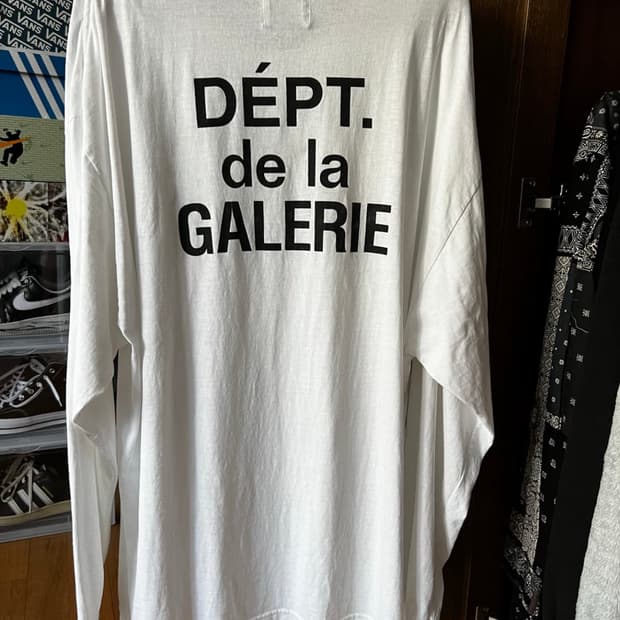 갤러리디파트먼트 프렌치로고 롱슬리브 화이트 xl