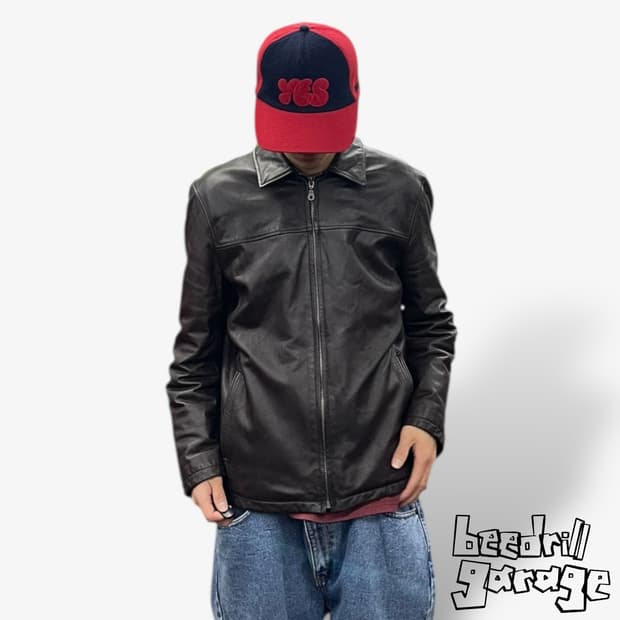 빈티지 Ecrase 산양 가죽 자켓