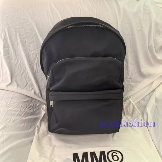 마르지엘라 mm6 블랙 백팩 유니섹스