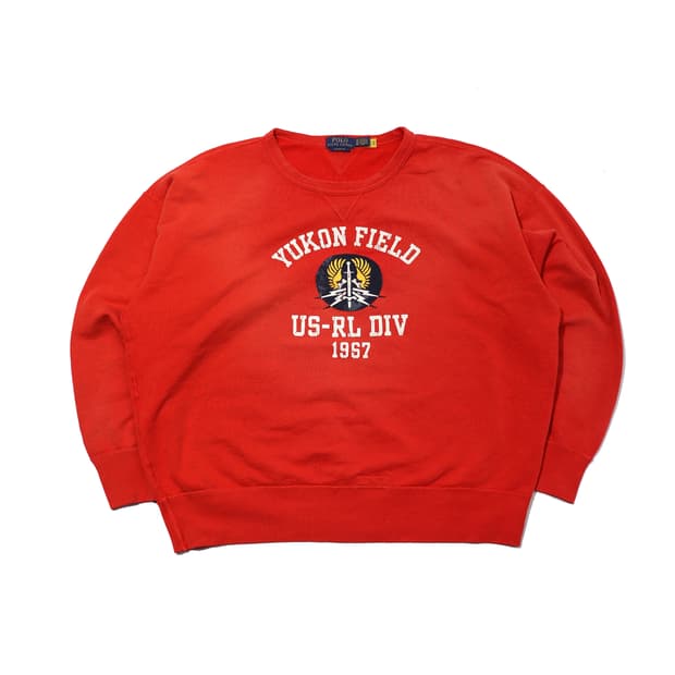 폴로 랄프 로렌 빈티지 핏 유콘필드 맨투맨 size XL